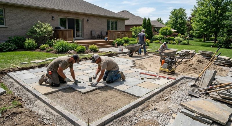 Patio Pavers Construction in Boston, MA